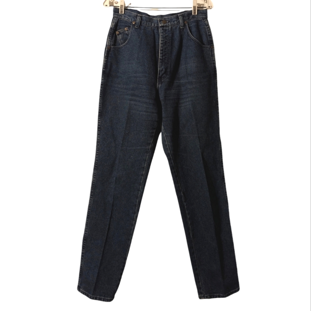 Vintage 80s Wrangler Silverlake Bareback Wedgie High Rise Tapered Straight Jeans